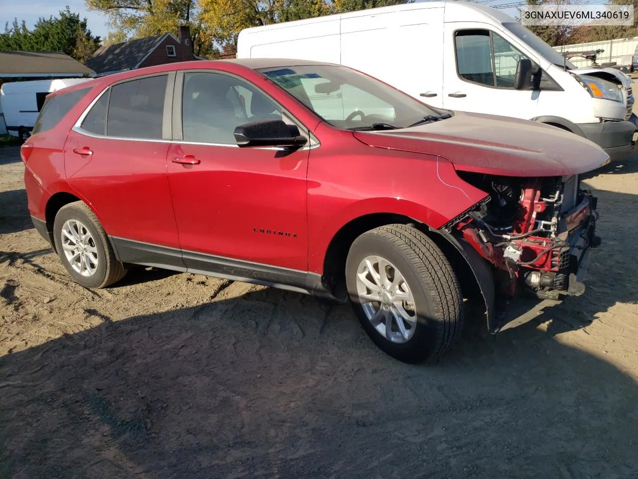 2021 Chevrolet Equinox Lt VIN: 3GNAXUEV6ML340619 Lot: 77068274