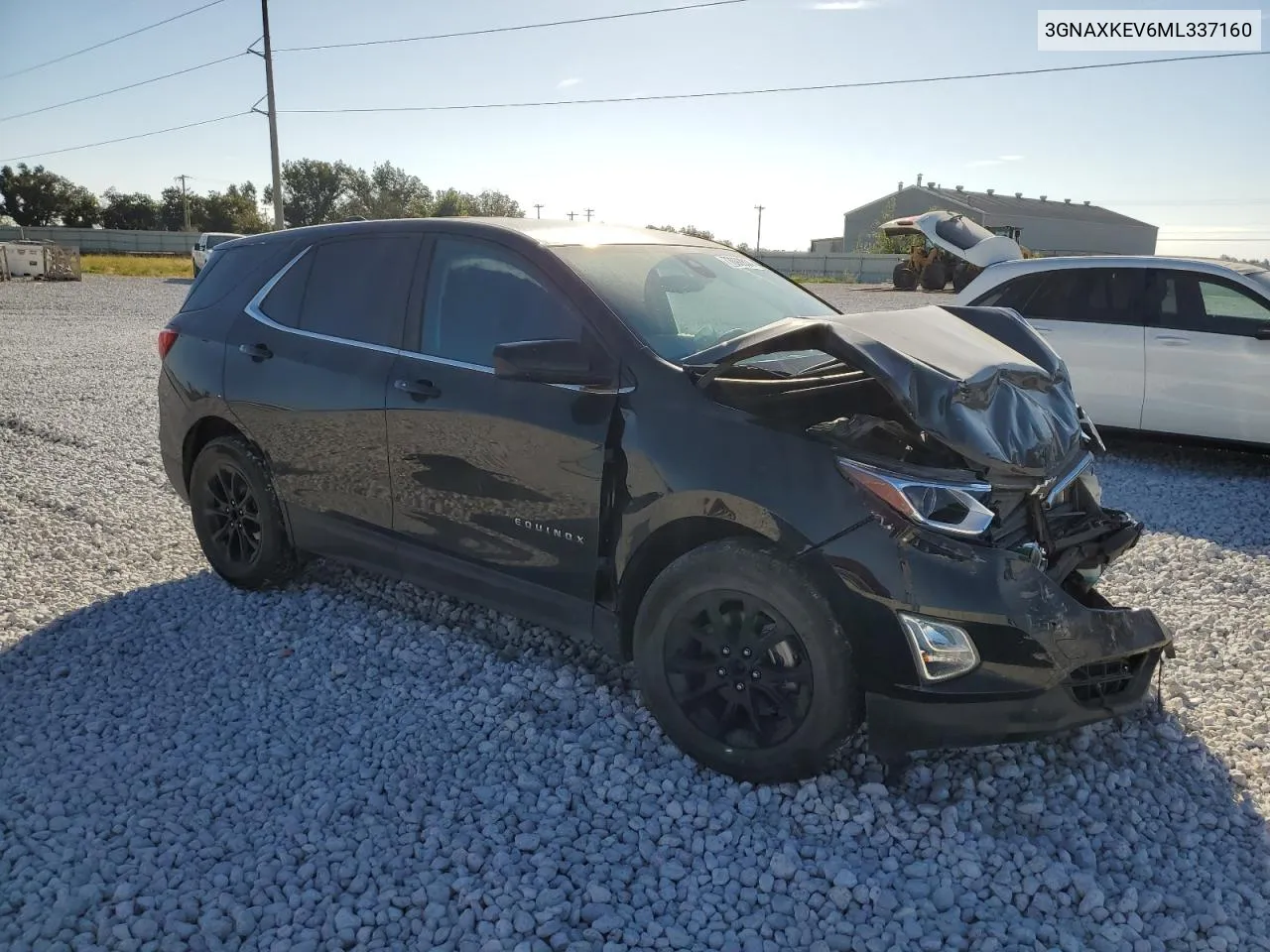 2021 Chevrolet Equinox Lt VIN: 3GNAXKEV6ML337160 Lot: 77092834