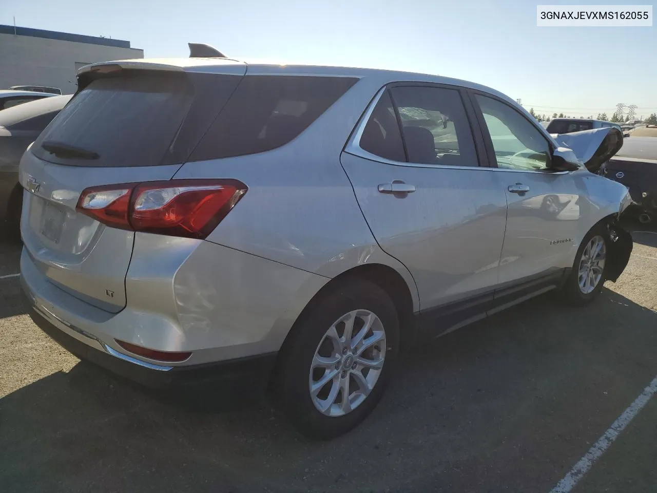 2021 Chevrolet Equinox Lt VIN: 3GNAXJEVXMS162055 Lot: 77170754