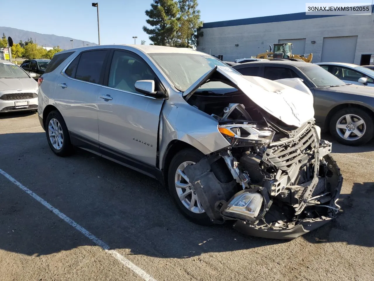 2021 Chevrolet Equinox Lt VIN: 3GNAXJEVXMS162055 Lot: 77170754