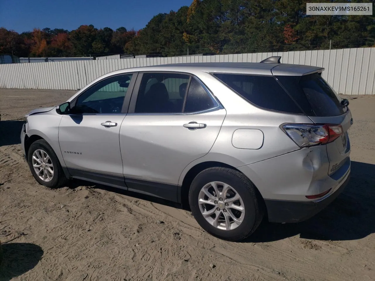 2021 Chevrolet Equinox Lt VIN: 3GNAXKEV9MS165261 Lot: 77279054