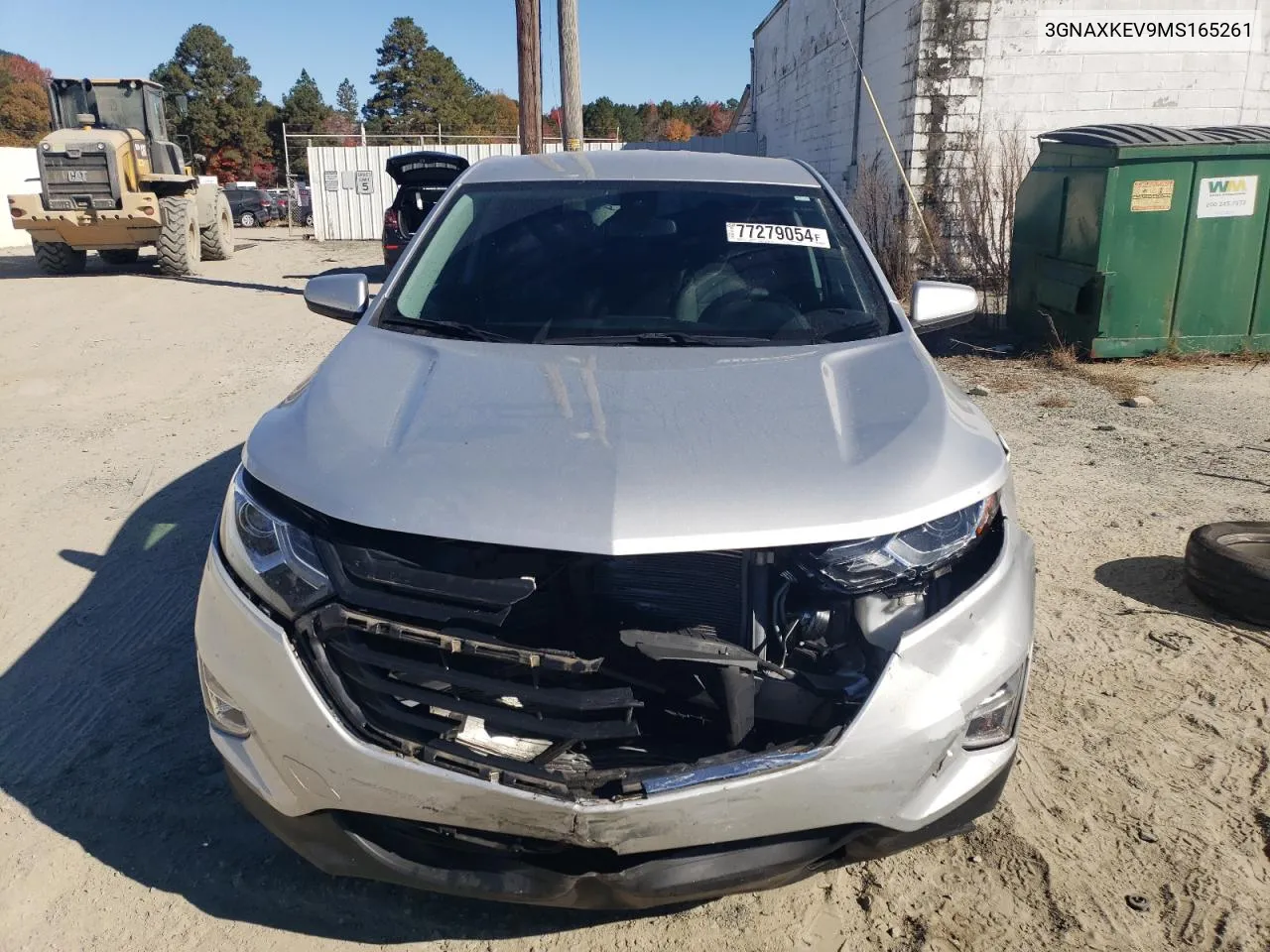 2021 Chevrolet Equinox Lt VIN: 3GNAXKEV9MS165261 Lot: 77279054