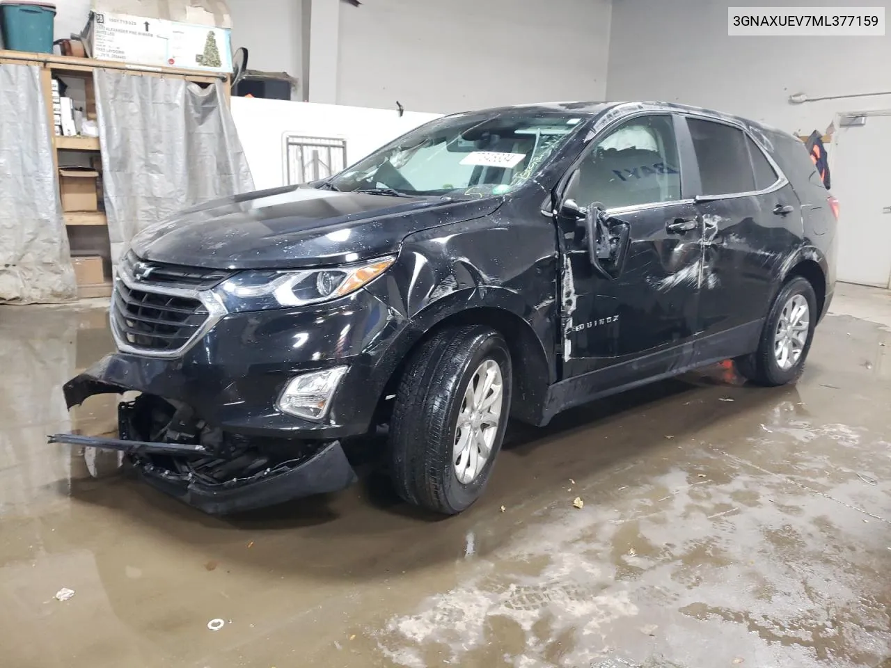 2021 Chevrolet Equinox Lt VIN: 3GNAXUEV7ML377159 Lot: 77345334