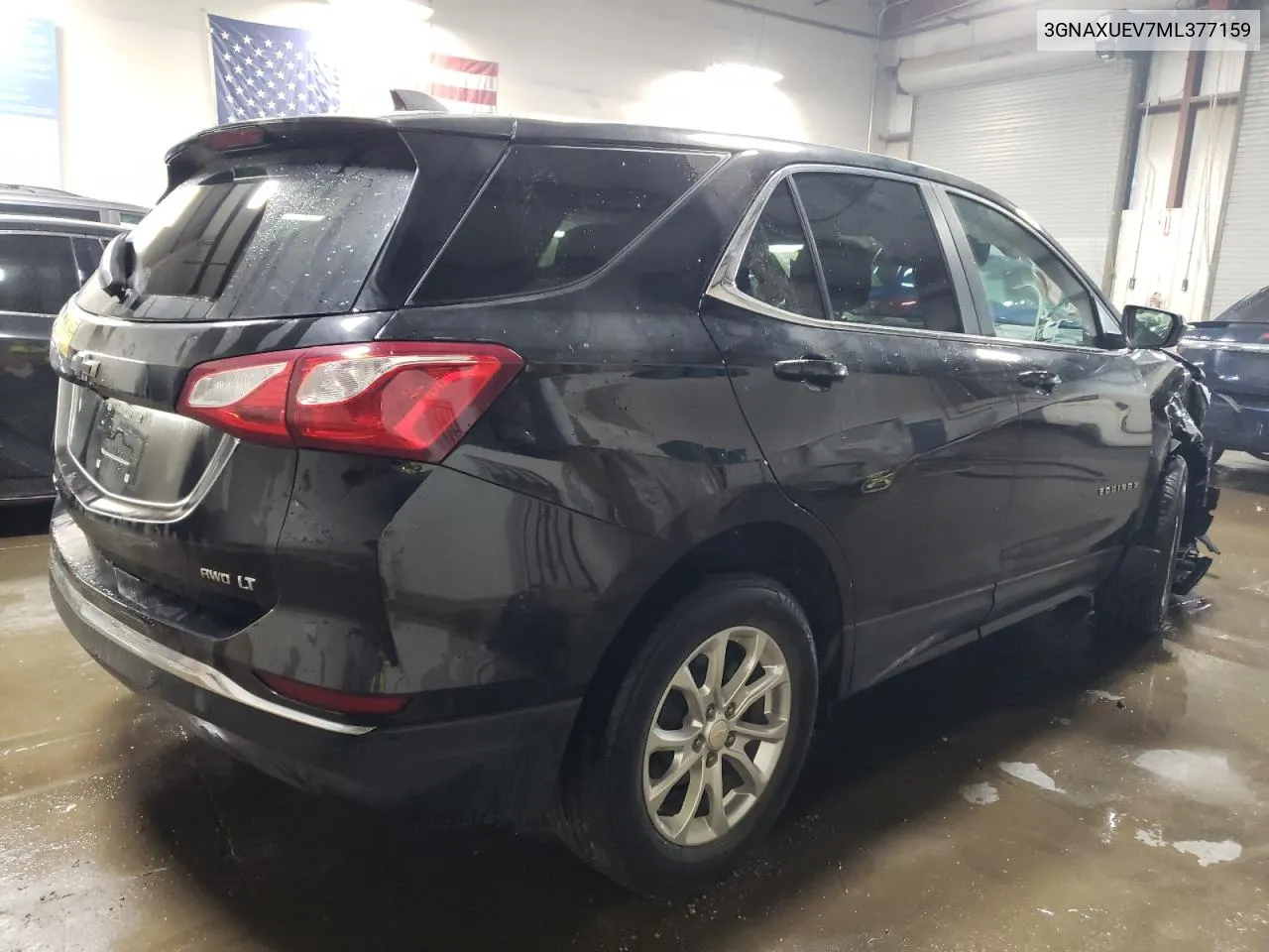 2021 Chevrolet Equinox Lt VIN: 3GNAXUEV7ML377159 Lot: 77345334