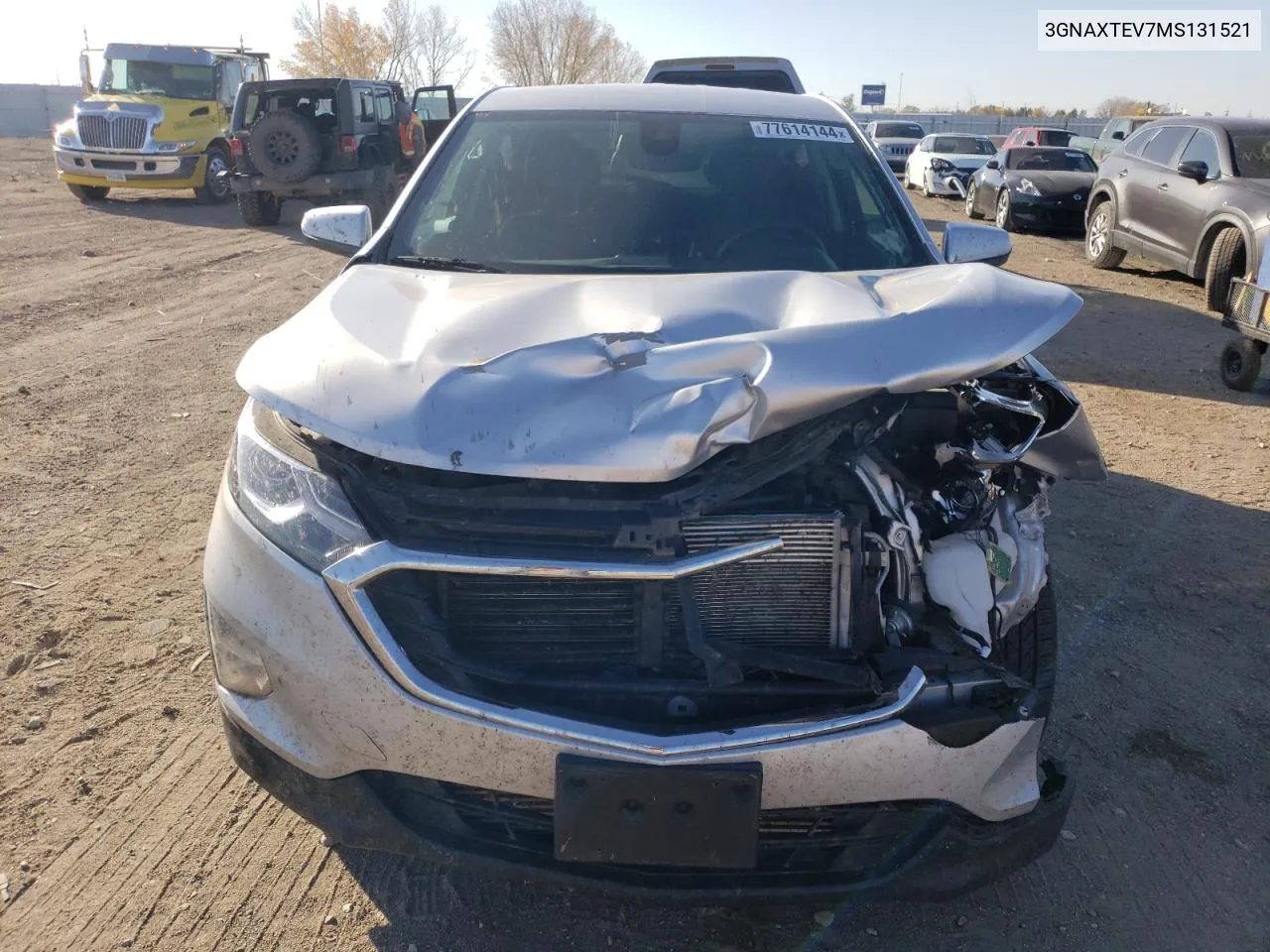 2021 Chevrolet Equinox Lt VIN: 3GNAXTEV7MS131521 Lot: 77614144