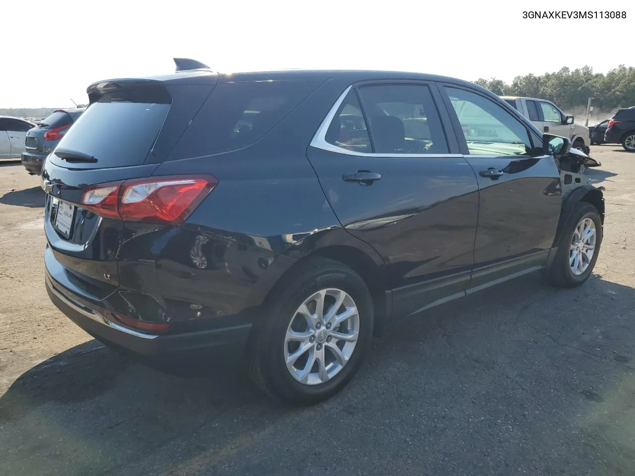 2021 Chevrolet Equinox Lt VIN: 3GNAXKEV3MS113088 Lot: 77636254