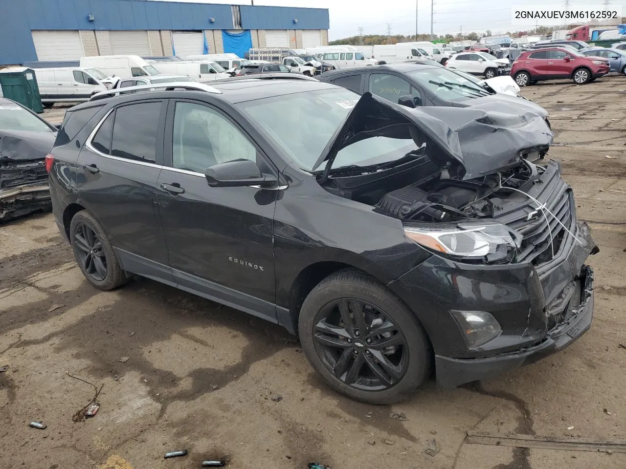 2021 Chevrolet Equinox Lt VIN: 2GNAXUEV3M6162592 Lot: 77654004