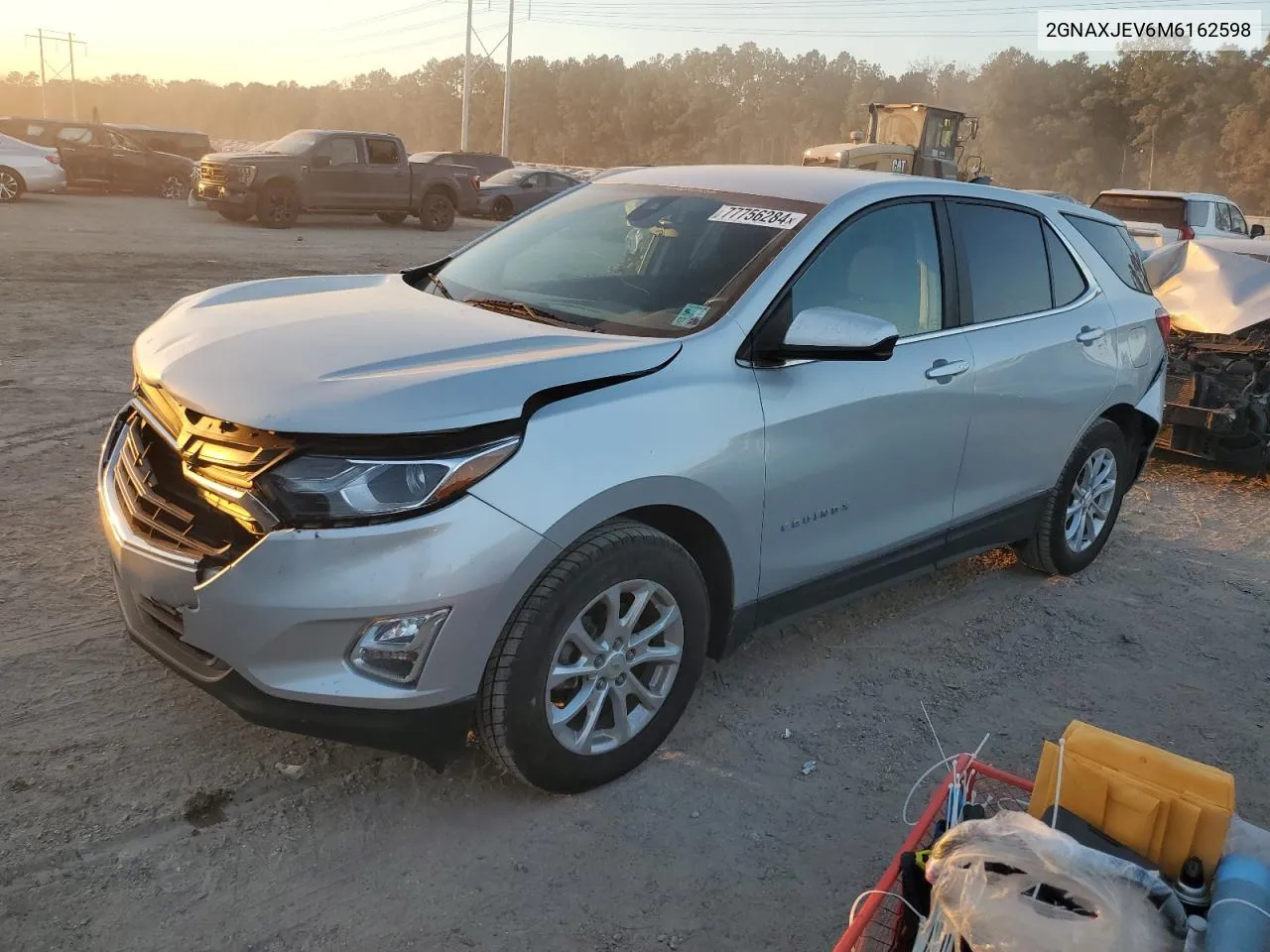 2021 Chevrolet Equinox Lt VIN: 2GNAXJEV6M6162598 Lot: 77756284