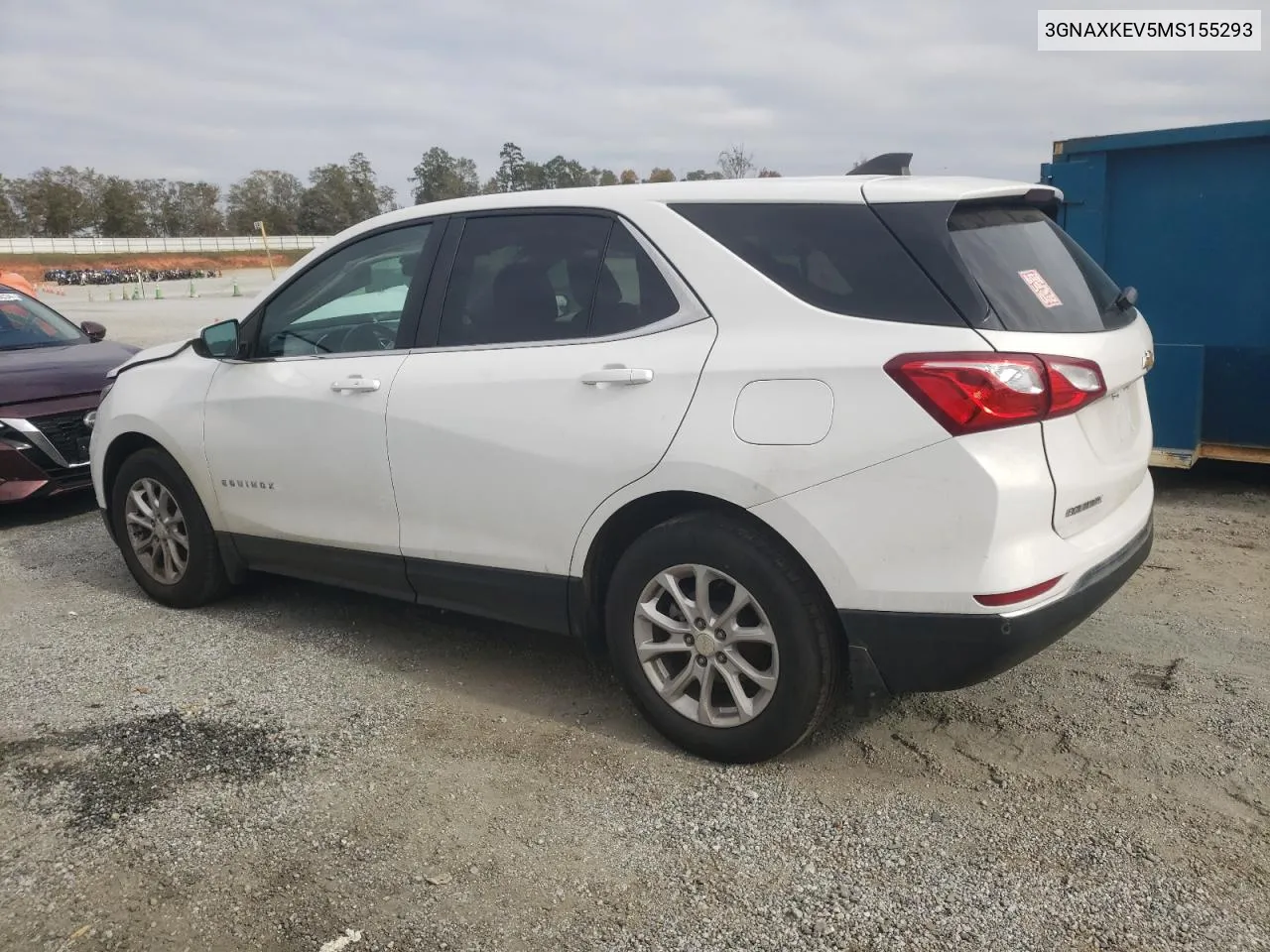 2021 Chevrolet Equinox Lt VIN: 3GNAXKEV5MS155293 Lot: 77817274