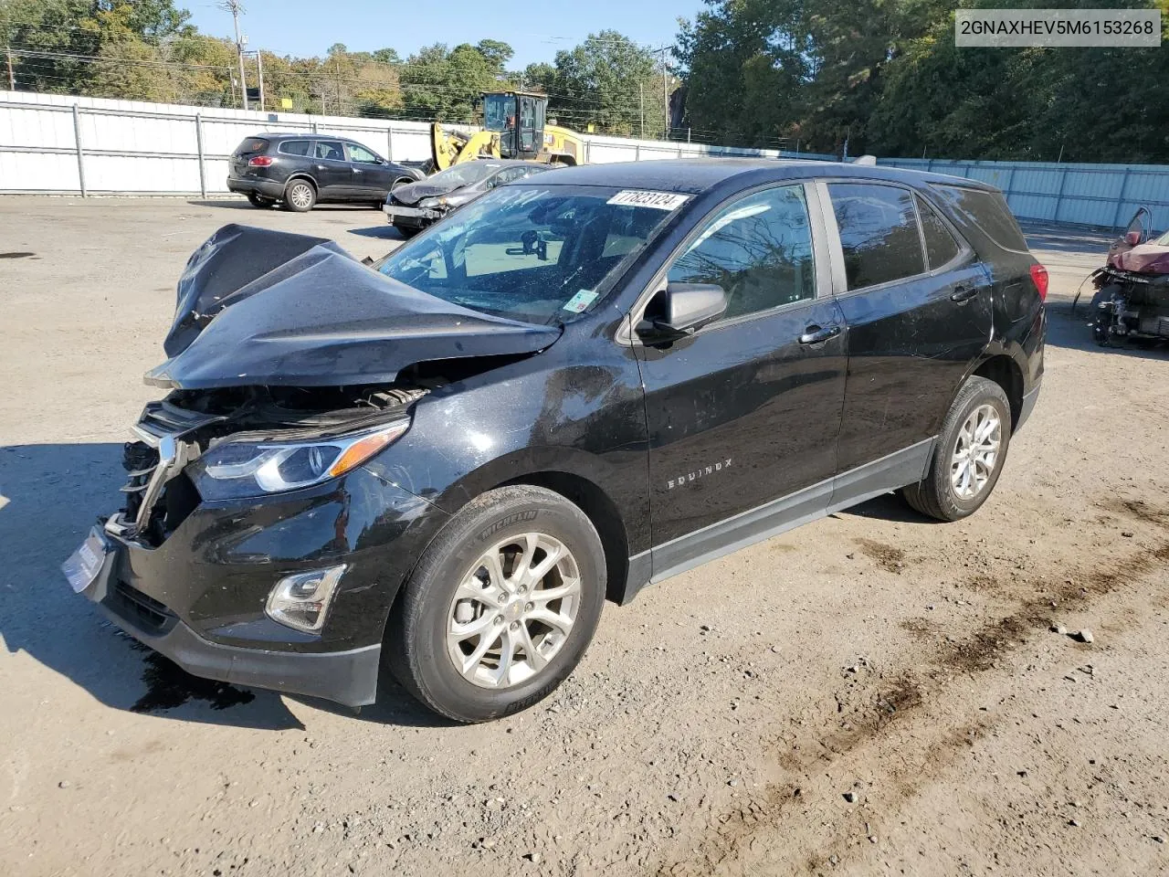 2021 Chevrolet Equinox Ls VIN: 2GNAXHEV5M6153268 Lot: 77823124