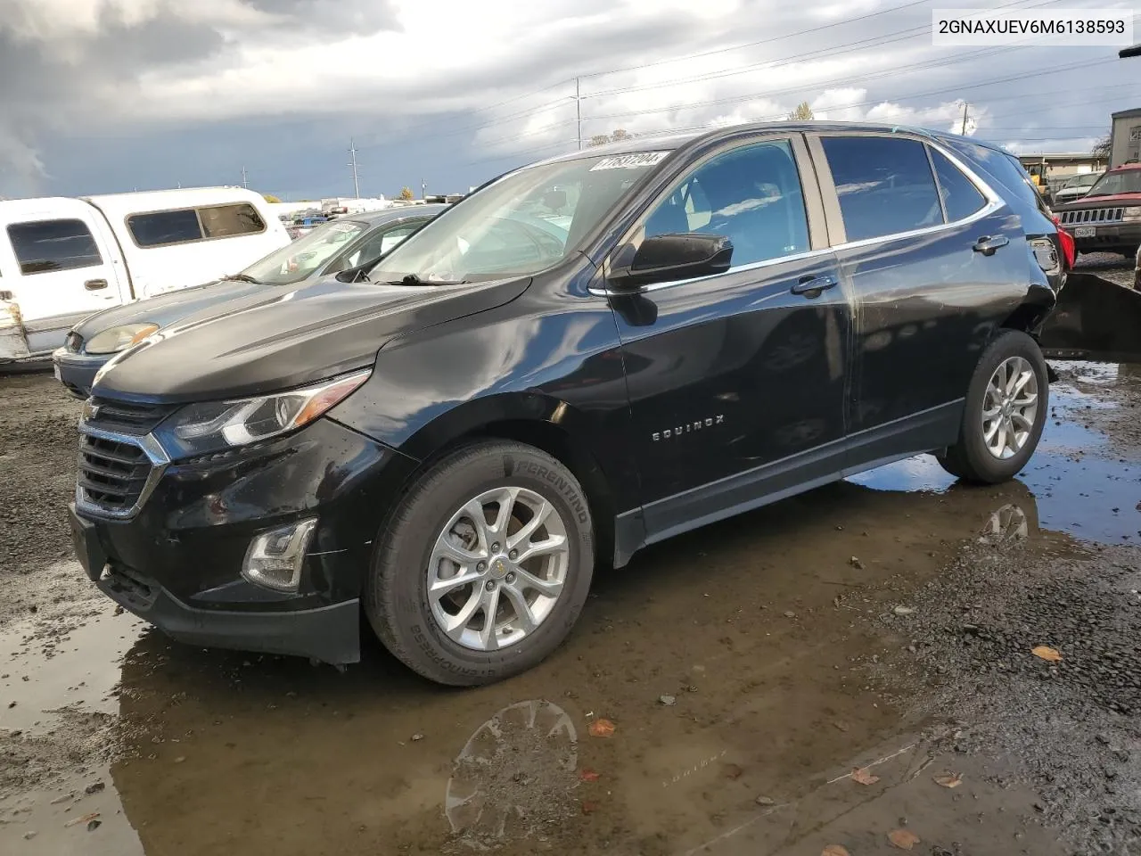 2021 Chevrolet Equinox Lt VIN: 2GNAXUEV6M6138593 Lot: 77837204