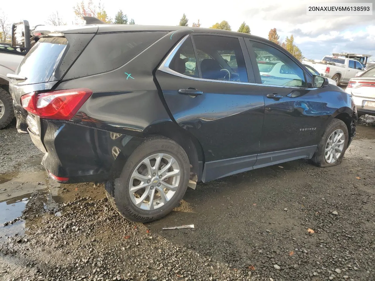 2021 Chevrolet Equinox Lt VIN: 2GNAXUEV6M6138593 Lot: 77837204