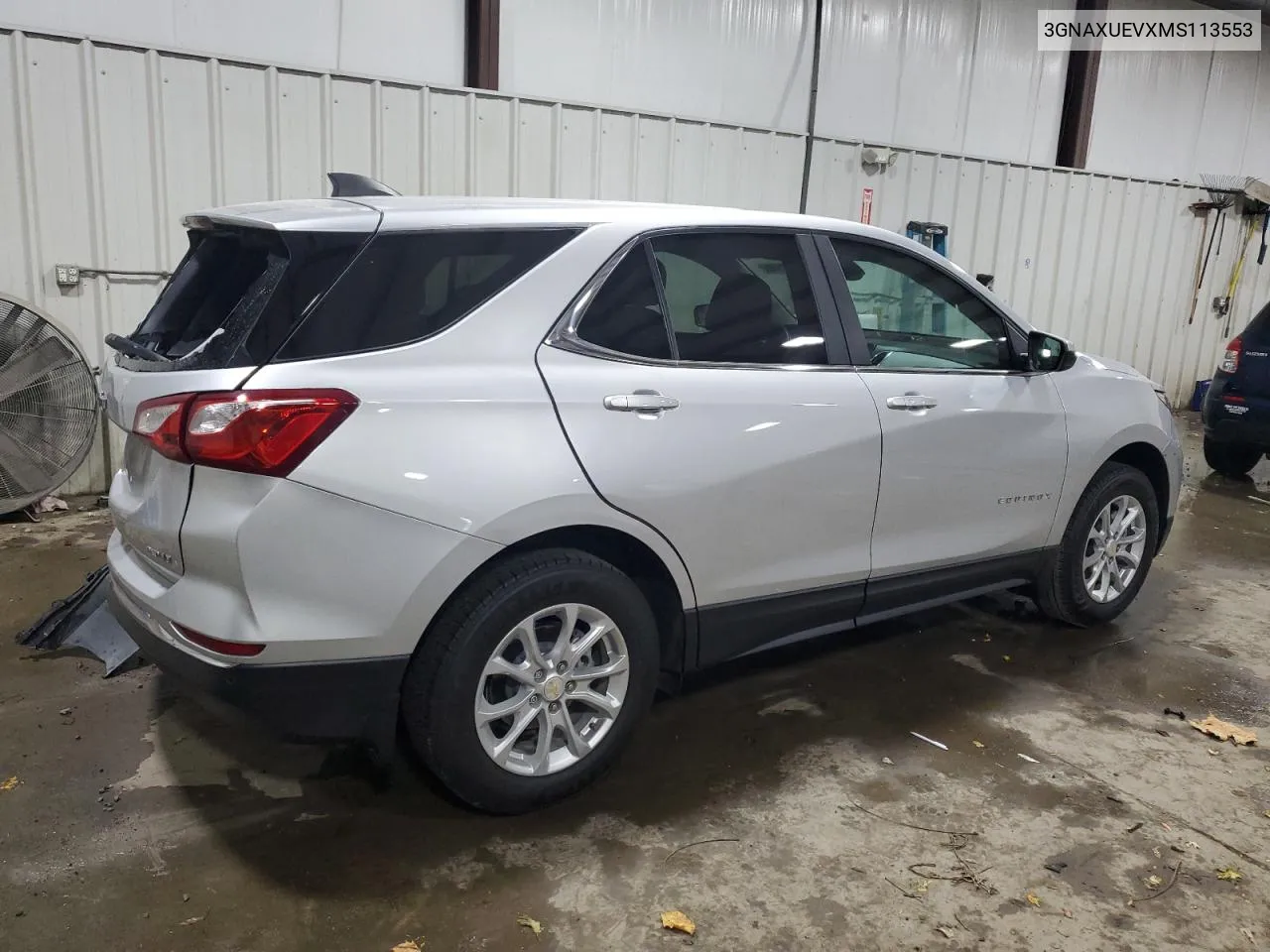 2021 Chevrolet Equinox Lt VIN: 3GNAXUEVXMS113553 Lot: 78008134