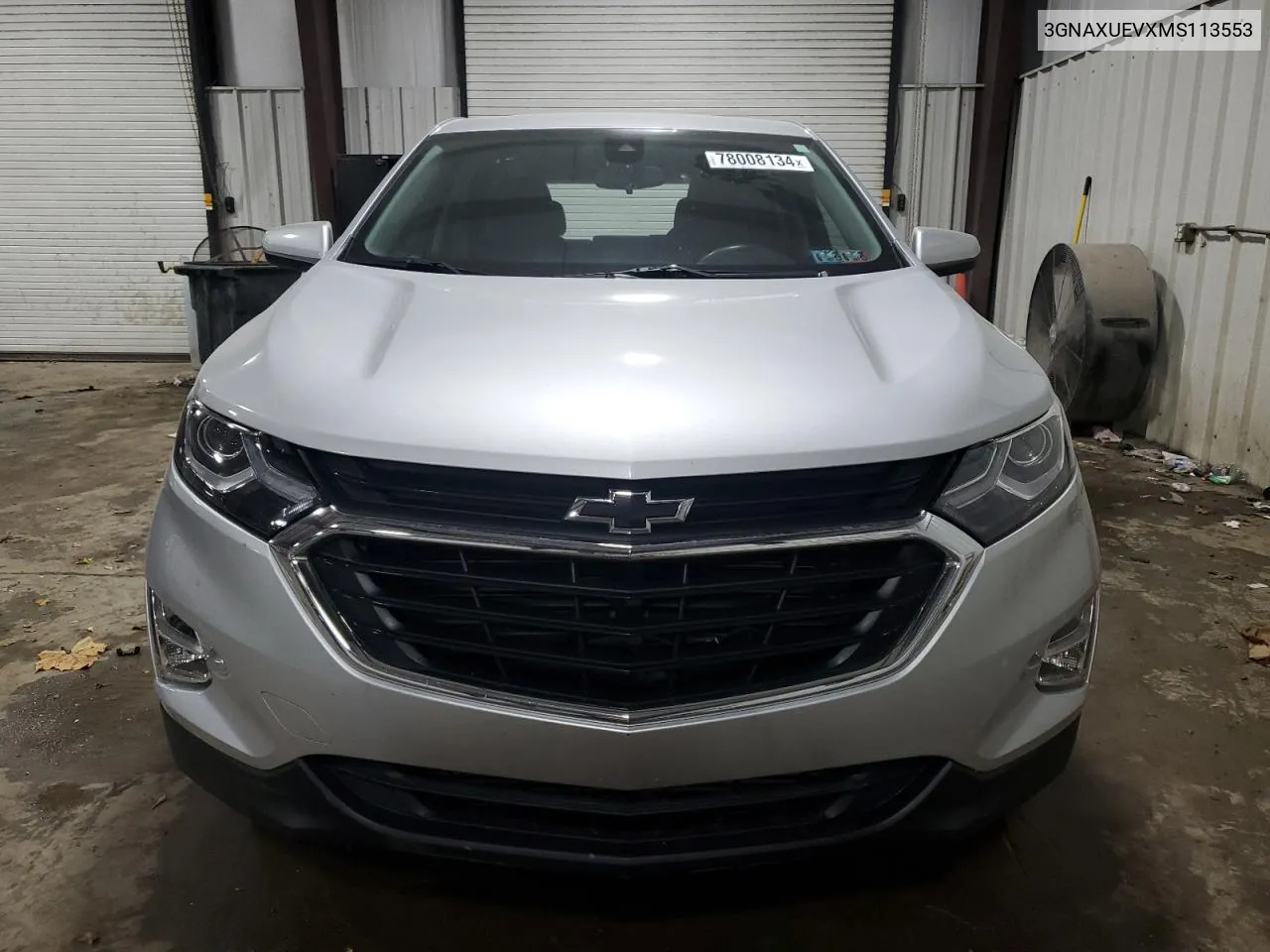 2021 Chevrolet Equinox Lt VIN: 3GNAXUEVXMS113553 Lot: 78008134