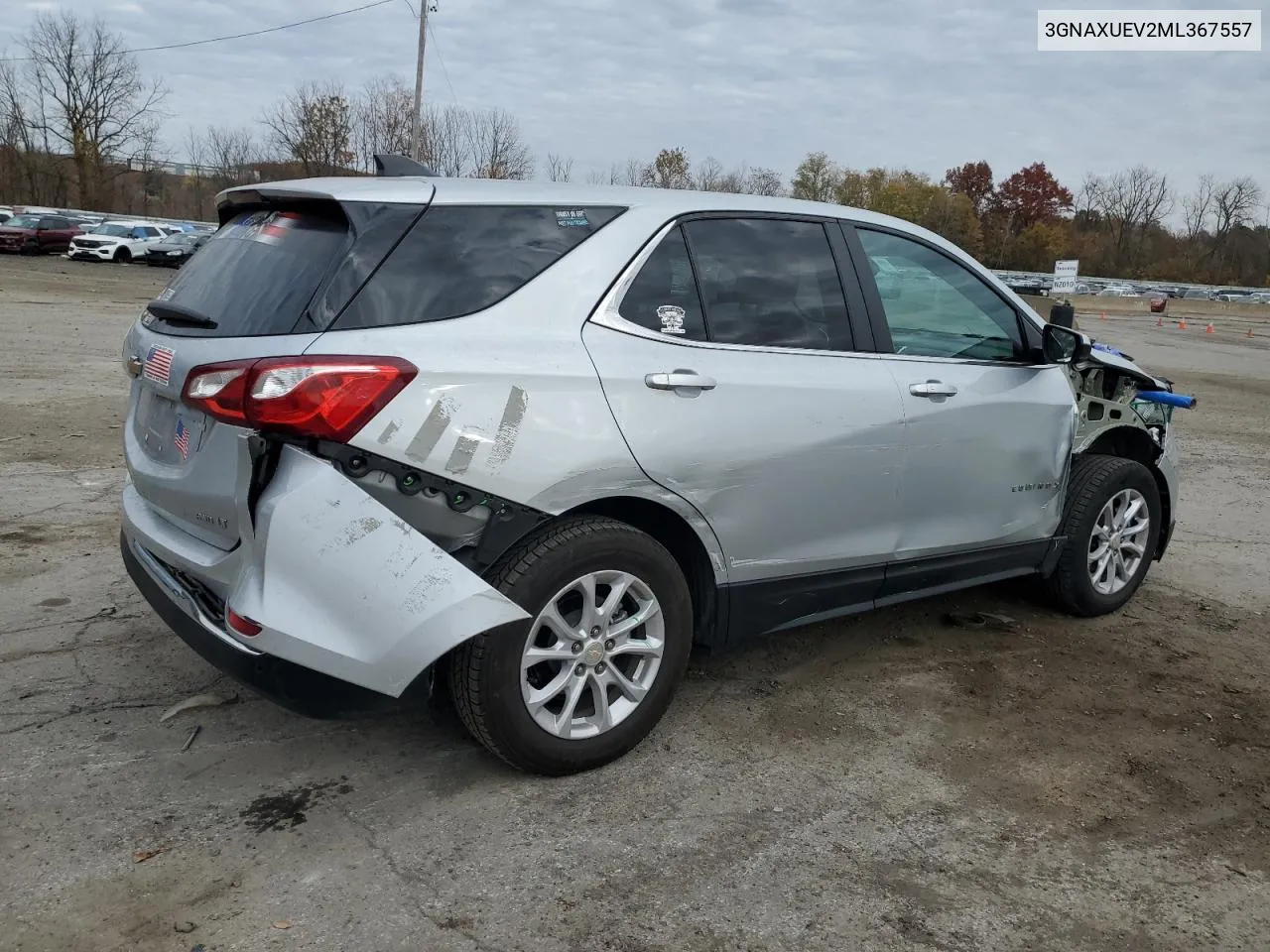 2021 Chevrolet Equinox Lt VIN: 3GNAXUEV2ML367557 Lot: 78061364