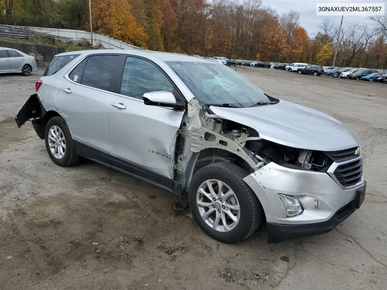 2021 Chevrolet Equinox Lt VIN: 3GNAXUEV2ML367557 Lot: 78061364