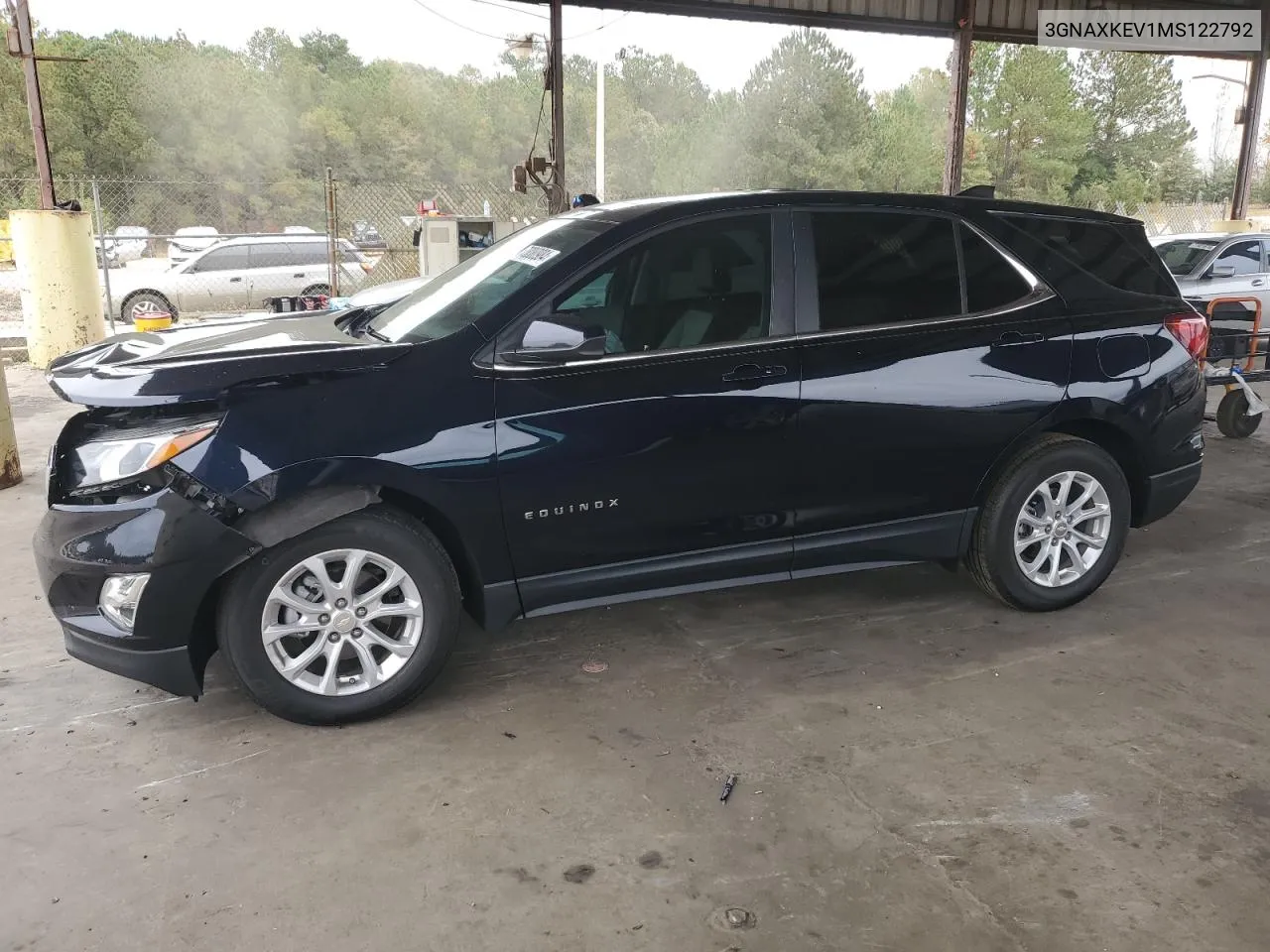 2021 Chevrolet Equinox Lt VIN: 3GNAXKEV1MS122792 Lot: 78080984