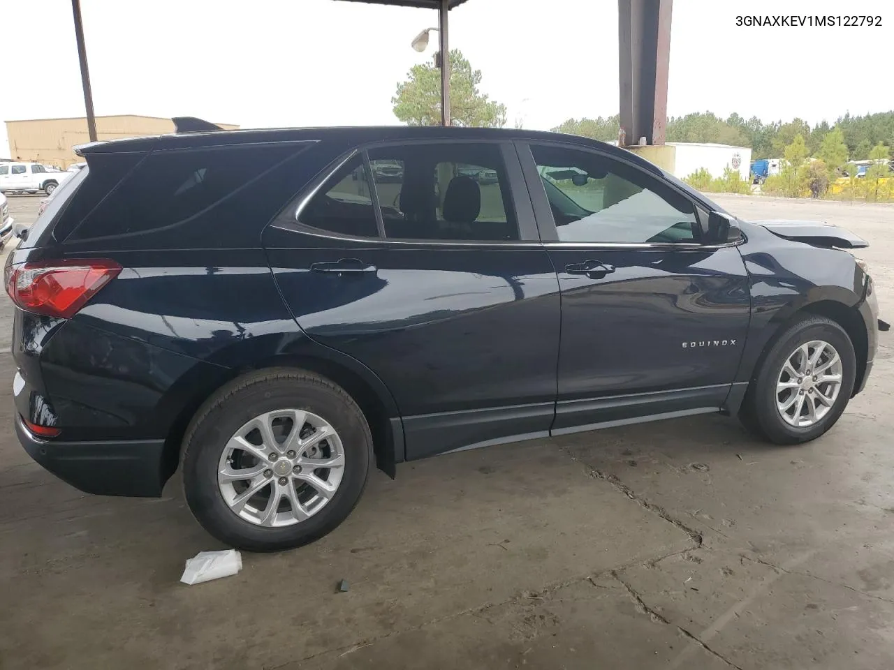 2021 Chevrolet Equinox Lt VIN: 3GNAXKEV1MS122792 Lot: 78080984