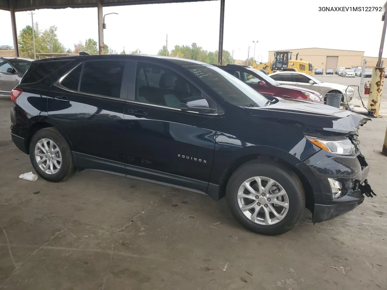 2021 Chevrolet Equinox Lt VIN: 3GNAXKEV1MS122792 Lot: 78080984