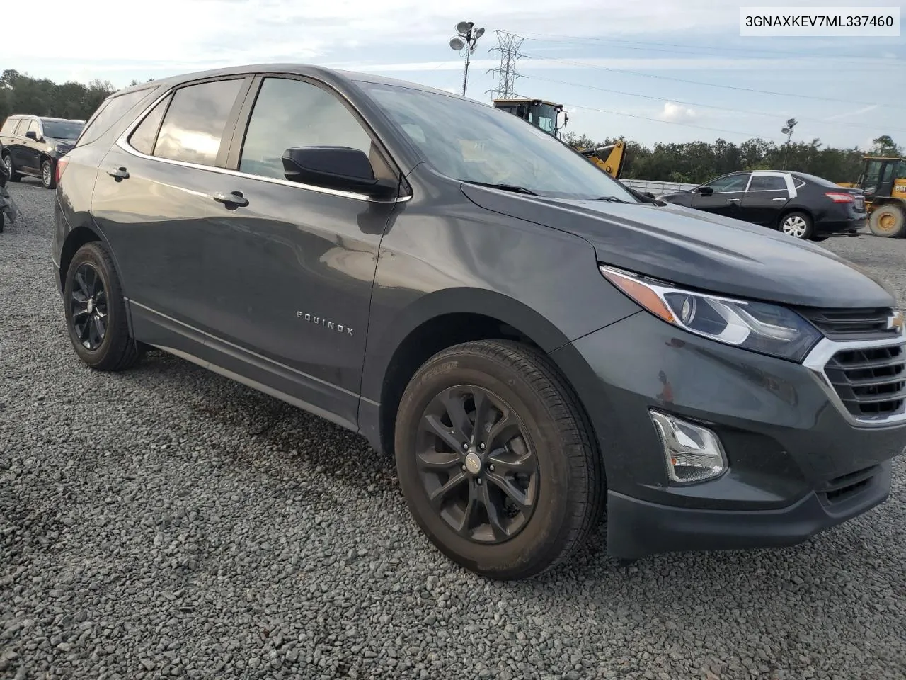 2021 Chevrolet Equinox Lt VIN: 3GNAXKEV7ML337460 Lot: 78143614