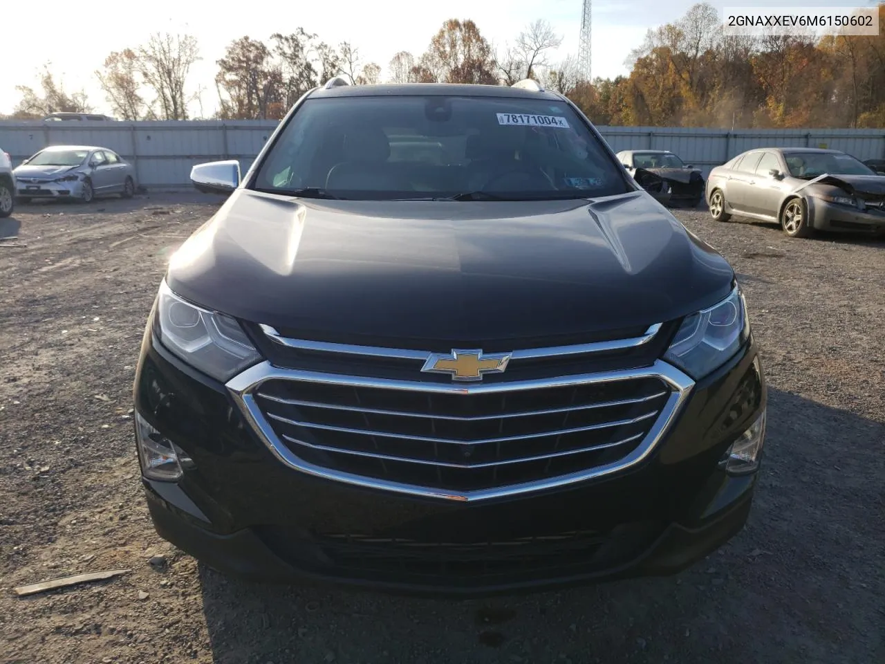 2021 Chevrolet Equinox Premier VIN: 2GNAXXEV6M6150602 Lot: 78171004