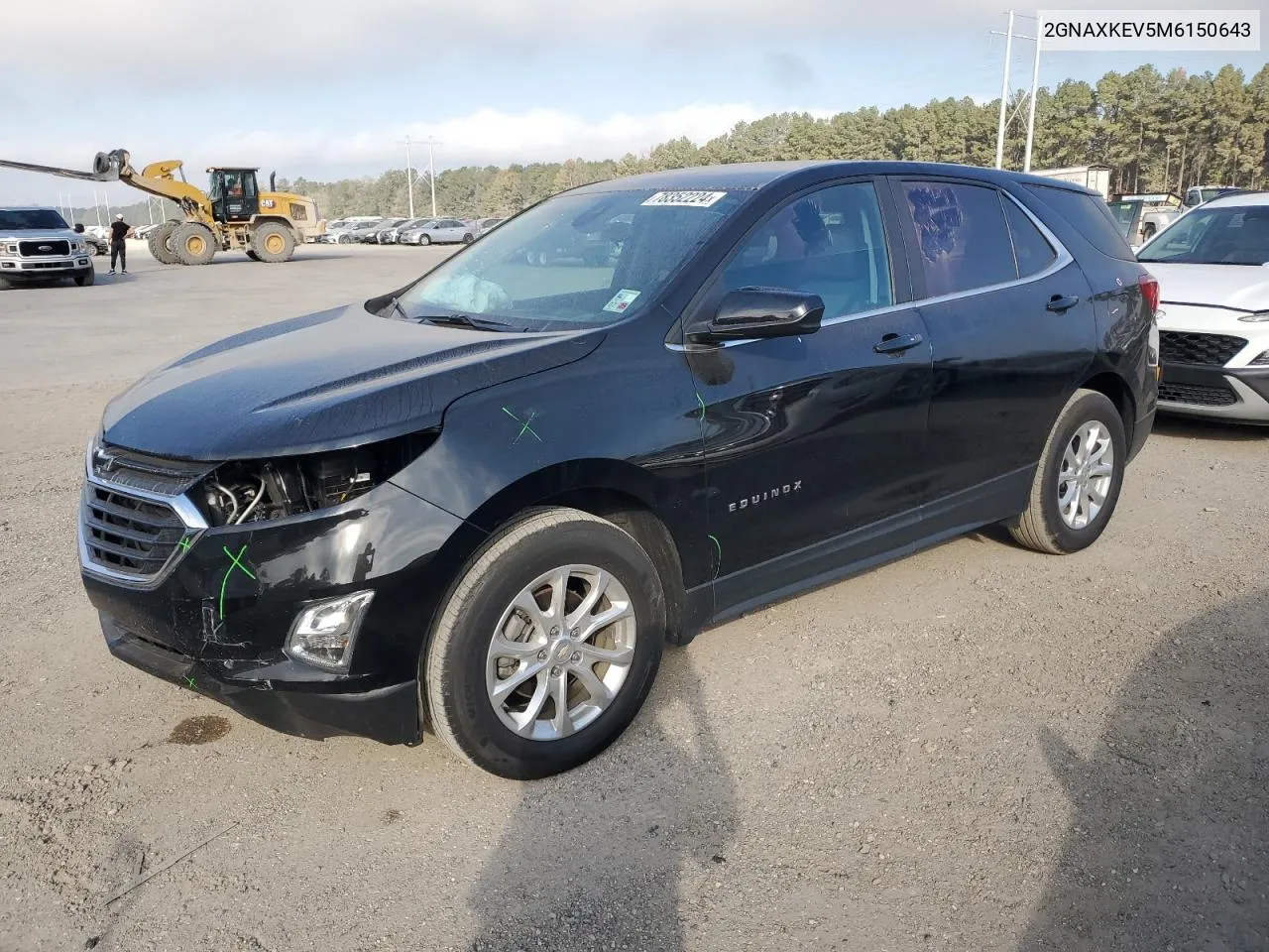 2021 Chevrolet Equinox Lt VIN: 2GNAXKEV5M6150643 Lot: 78352224