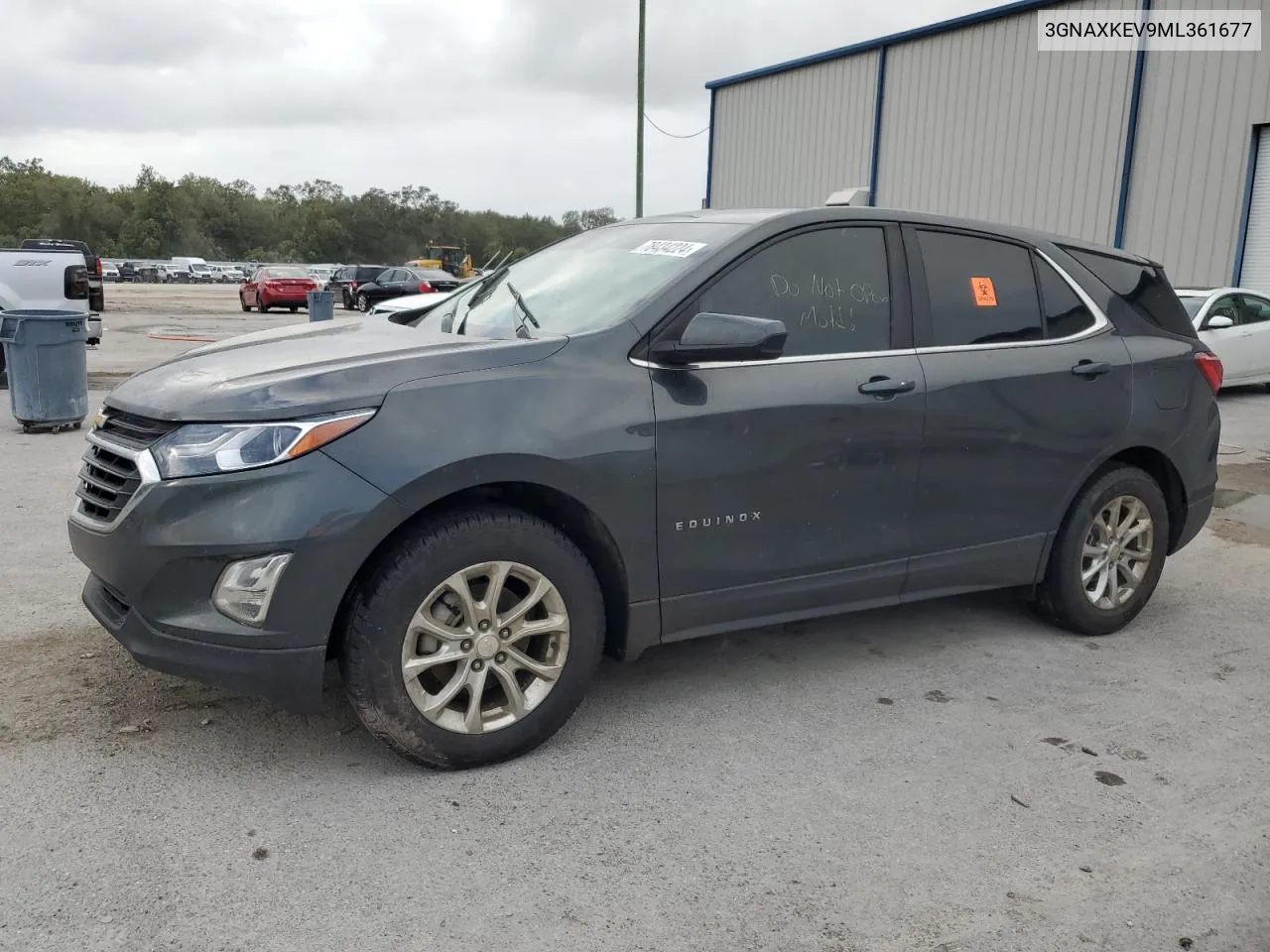 2021 Chevrolet Equinox Lt VIN: 3GNAXKEV9ML361677 Lot: 78434224