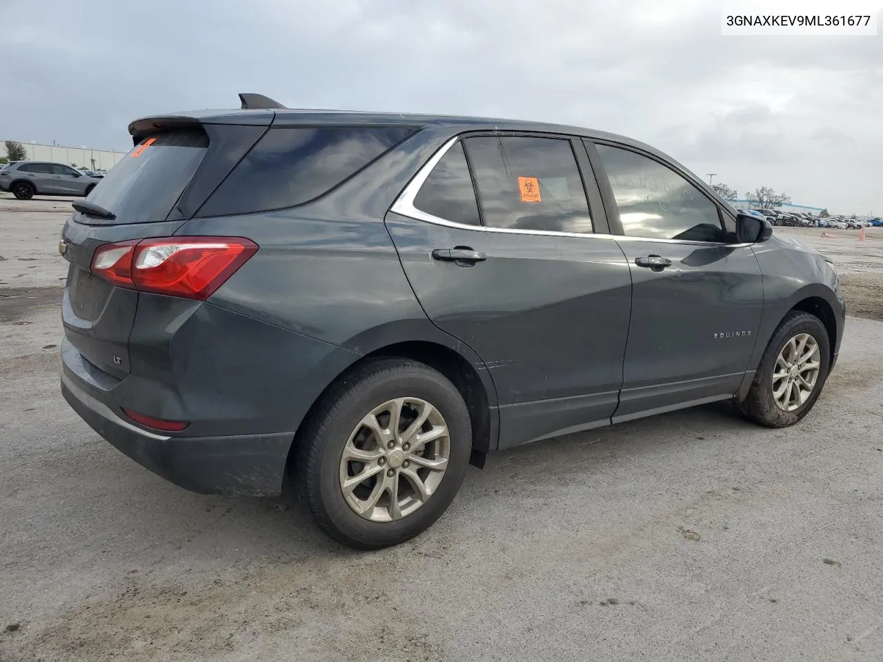 2021 Chevrolet Equinox Lt VIN: 3GNAXKEV9ML361677 Lot: 78434224