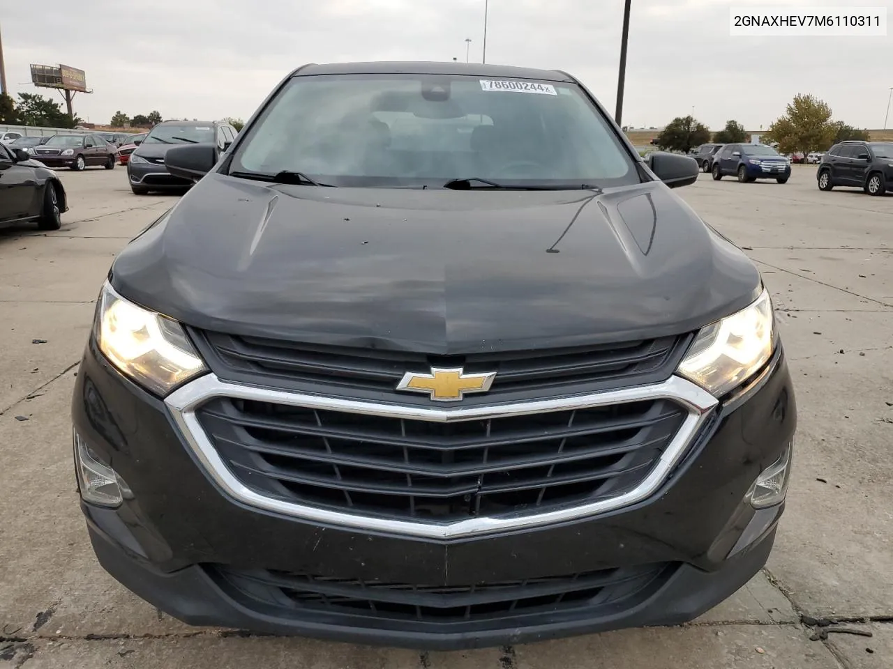 2021 Chevrolet Equinox Ls VIN: 2GNAXHEV7M6110311 Lot: 78600244