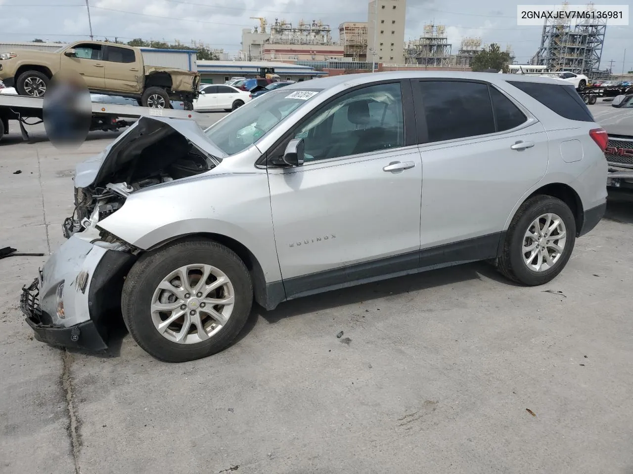 2021 Chevrolet Equinox Lt VIN: 2GNAXJEV7M6136981 Lot: 78612814