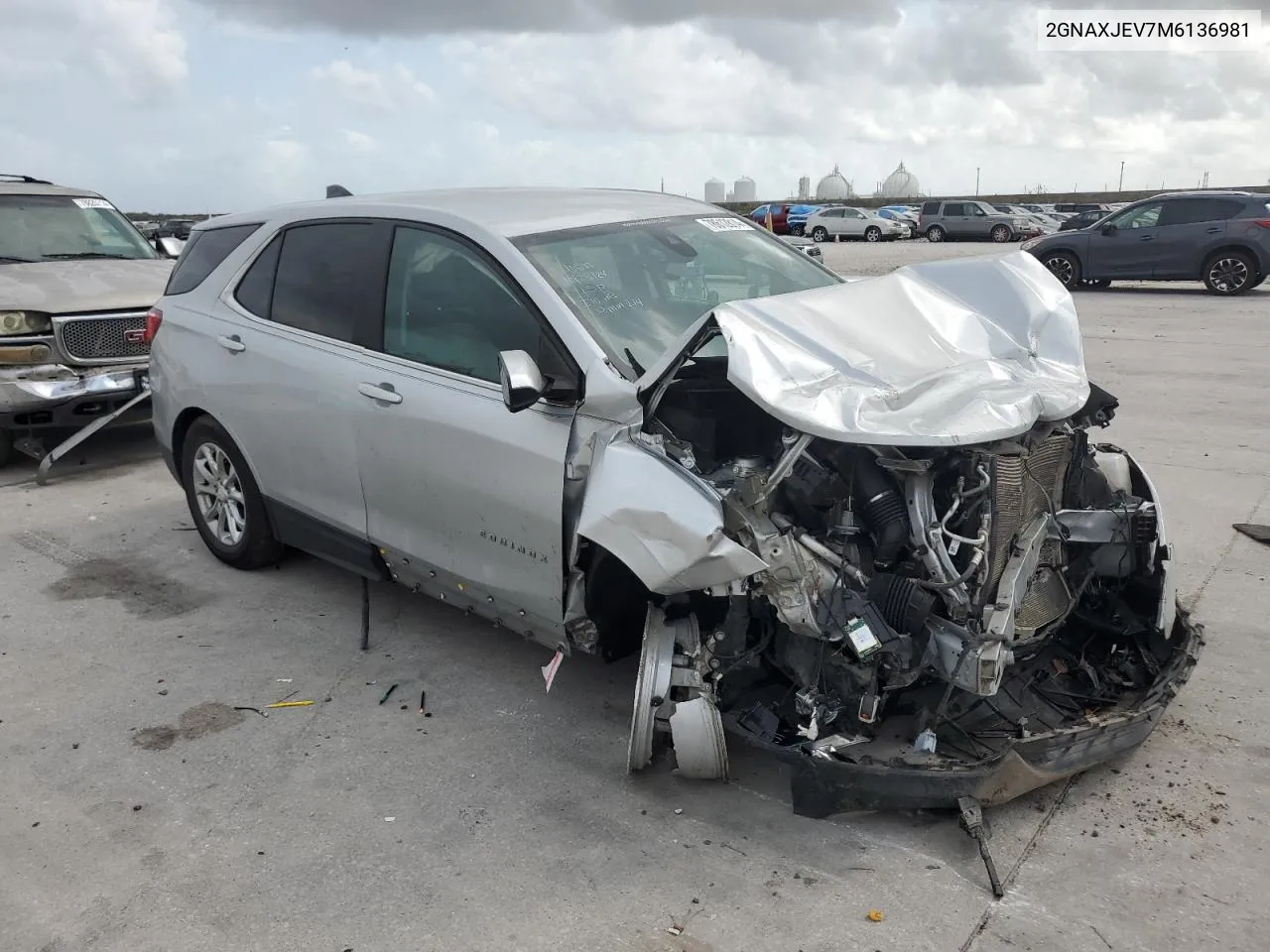 2021 Chevrolet Equinox Lt VIN: 2GNAXJEV7M6136981 Lot: 78612814