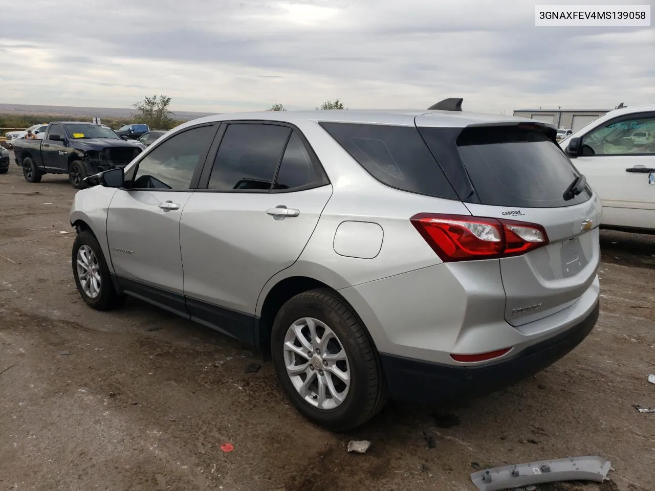 2021 Chevrolet Equinox VIN: 3GNAXFEV4MS139058 Lot: 78614624