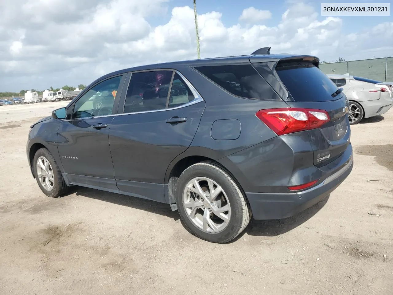 2021 Chevrolet Equinox Lt VIN: 3GNAXKEVXML301231 Lot: 78616984