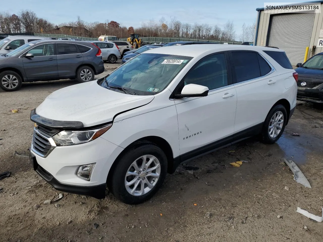 2021 Chevrolet Equinox Lt VIN: 3GNAXUEV5MS113184 Lot: 78628914