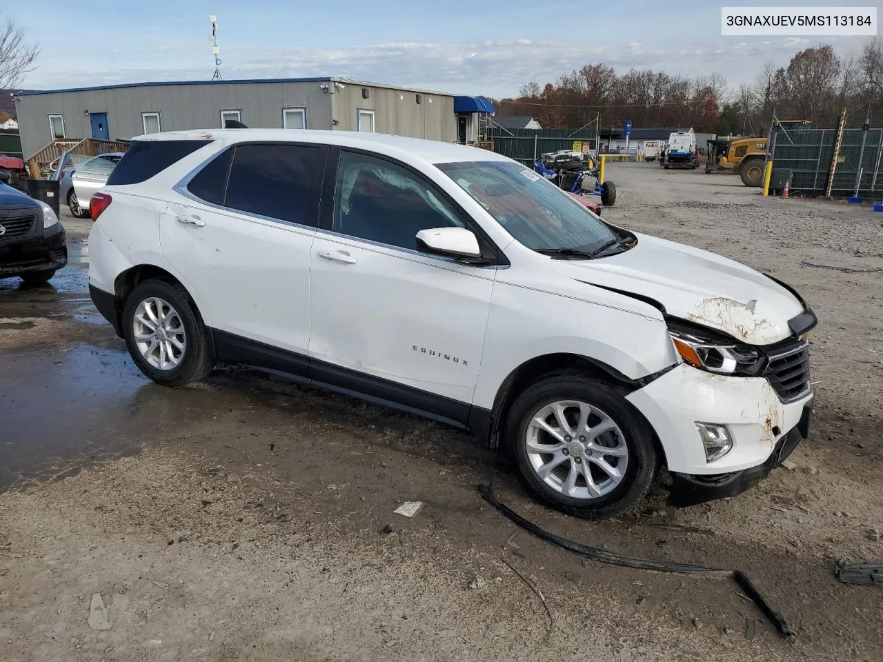 2021 Chevrolet Equinox Lt VIN: 3GNAXUEV5MS113184 Lot: 78628914