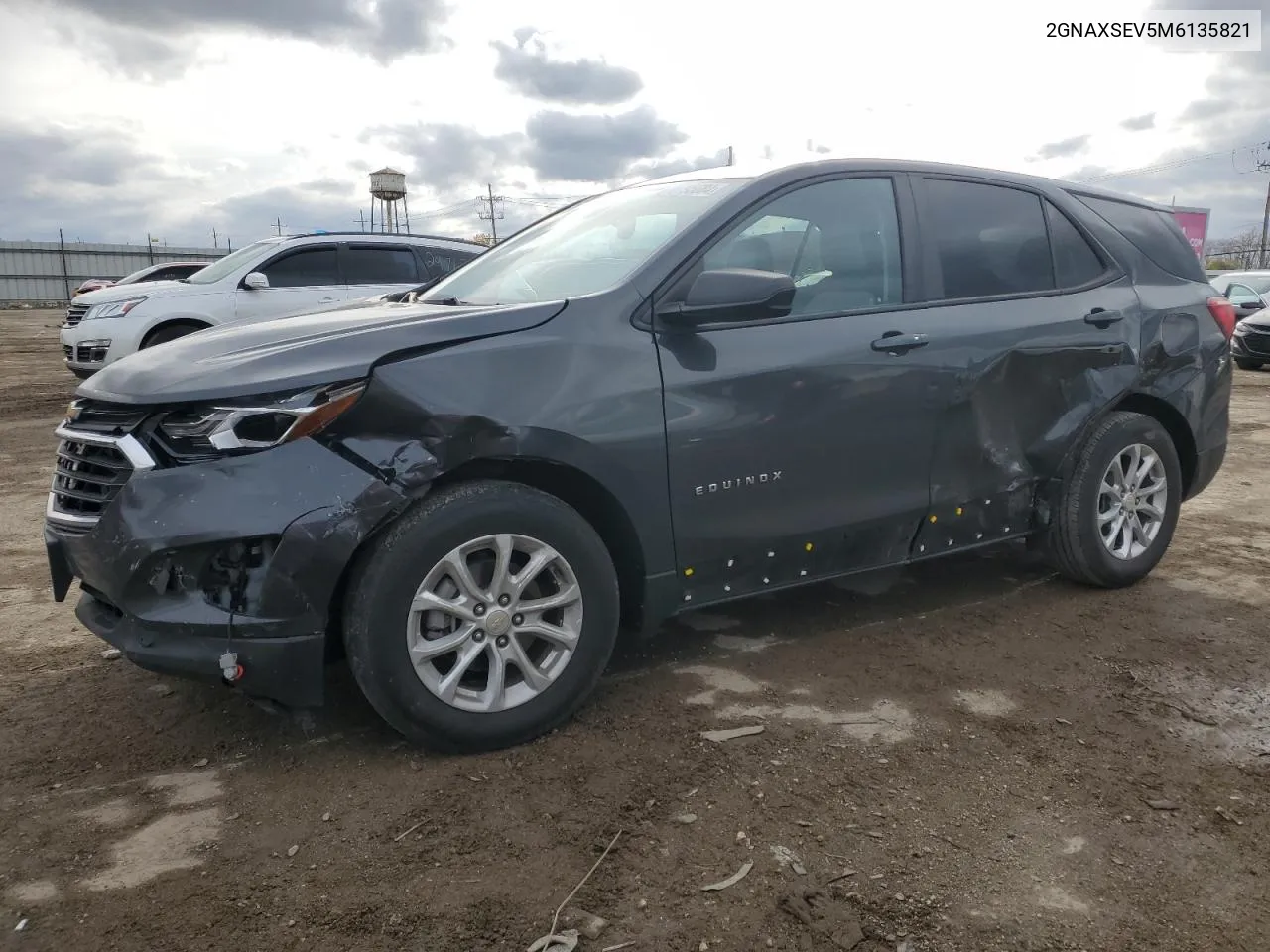 2021 Chevrolet Equinox Ls VIN: 2GNAXSEV5M6135821 Lot: 78795084