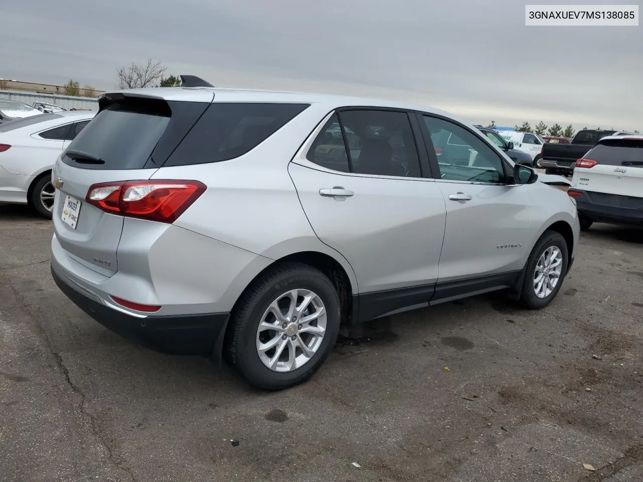 2021 Chevrolet Equinox Lt VIN: 3GNAXUEV7MS138085 Lot: 78796664