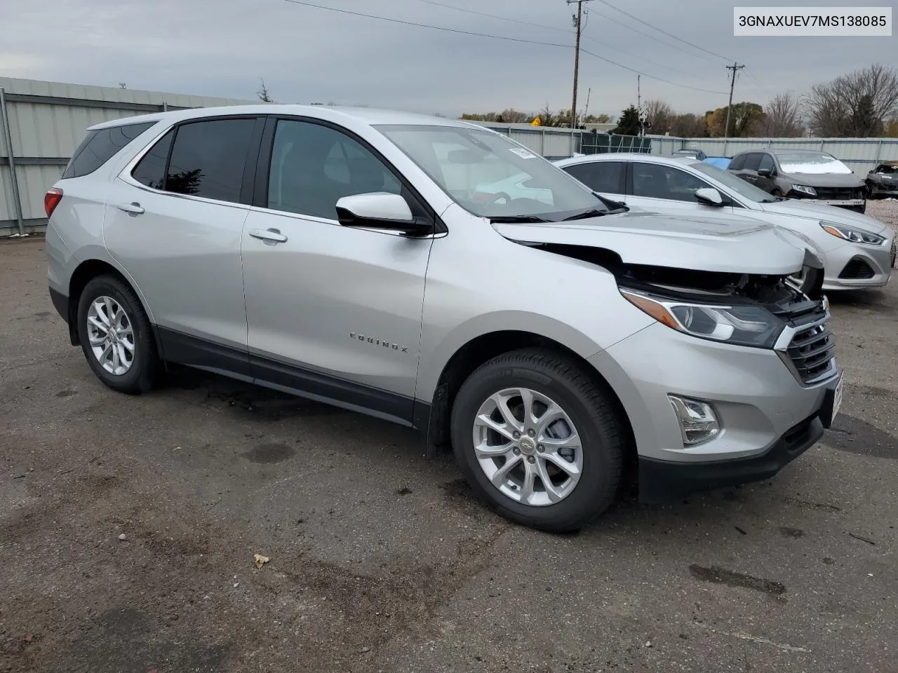 2021 Chevrolet Equinox Lt VIN: 3GNAXUEV7MS138085 Lot: 78796664