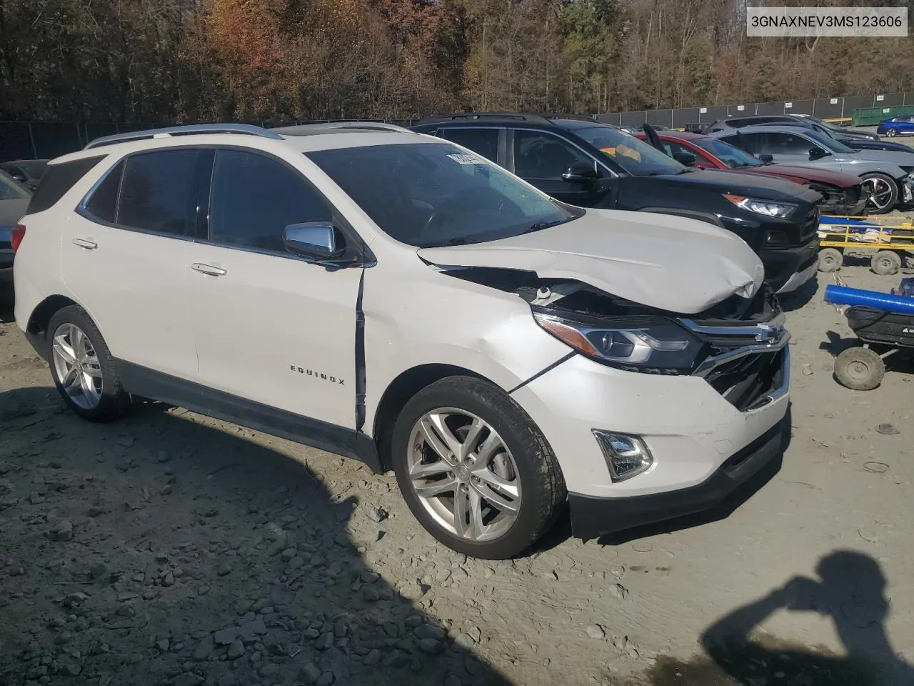 2021 Chevrolet Equinox Premier VIN: 3GNAXNEV3MS123606 Lot: 78802144