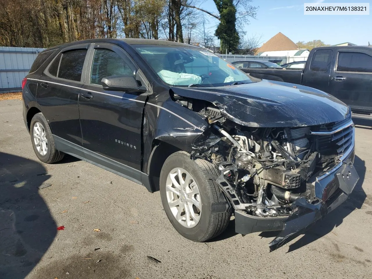 2021 Chevrolet Equinox Ls VIN: 2GNAXHEV7M6138321 Lot: 78956884