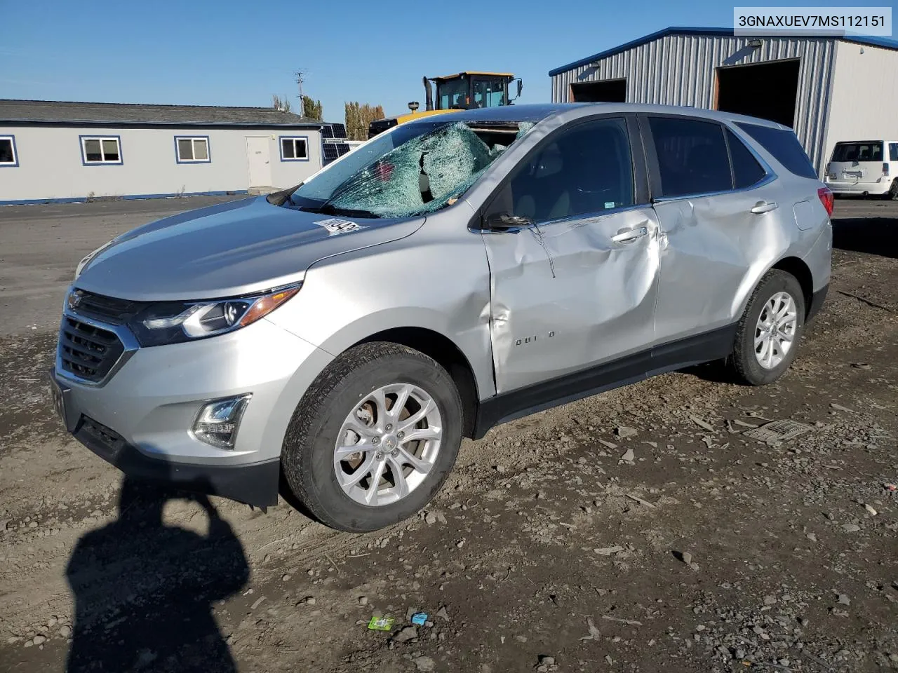 2021 Chevrolet Equinox Lt VIN: 3GNAXUEV7MS112151 Lot: 79004394