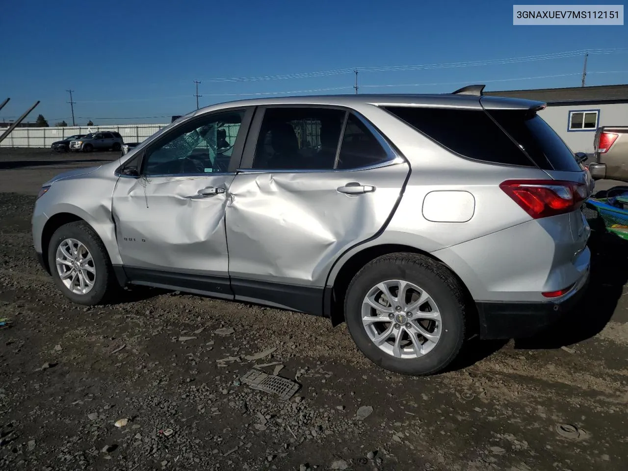 2021 Chevrolet Equinox Lt VIN: 3GNAXUEV7MS112151 Lot: 79004394