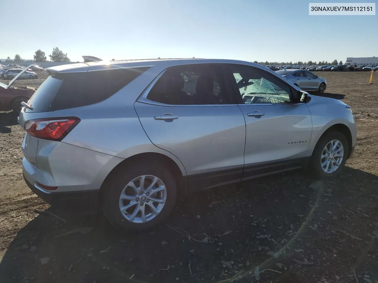 2021 Chevrolet Equinox Lt VIN: 3GNAXUEV7MS112151 Lot: 79004394