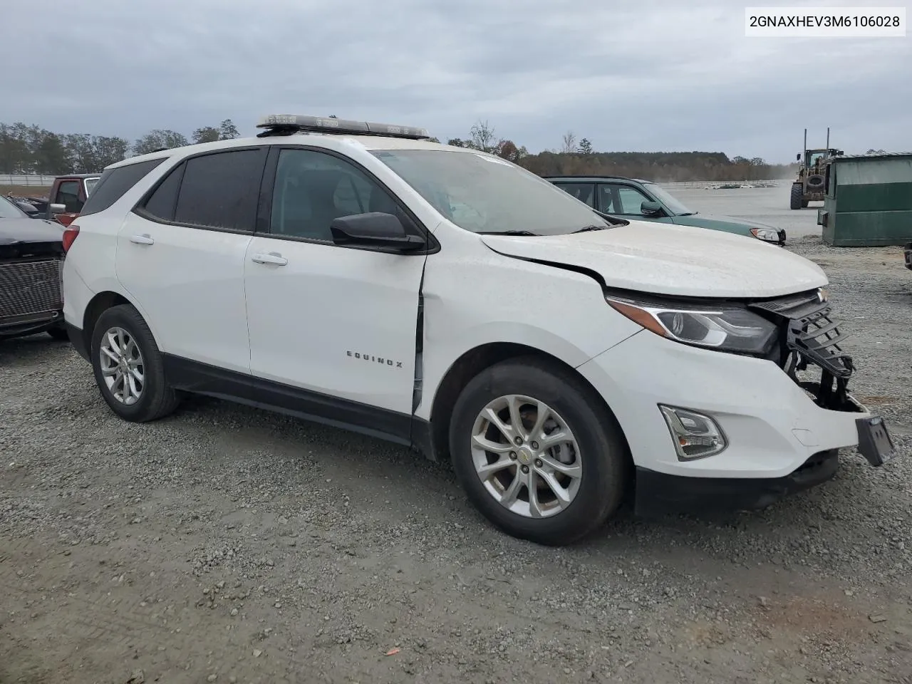 2021 Chevrolet Equinox Ls VIN: 2GNAXHEV3M6106028 Lot: 79111674