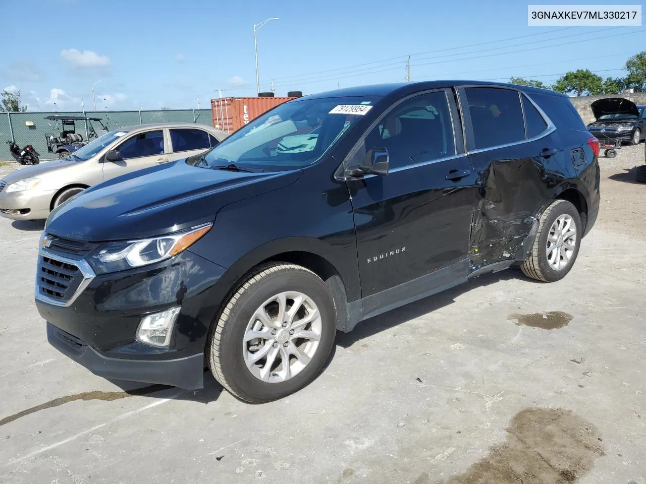 2021 Chevrolet Equinox Lt VIN: 3GNAXKEV7ML330217 Lot: 79129954