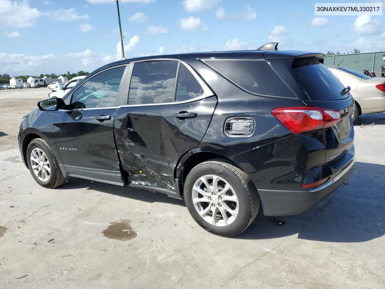 2021 Chevrolet Equinox Lt VIN: 3GNAXKEV7ML330217 Lot: 79129954