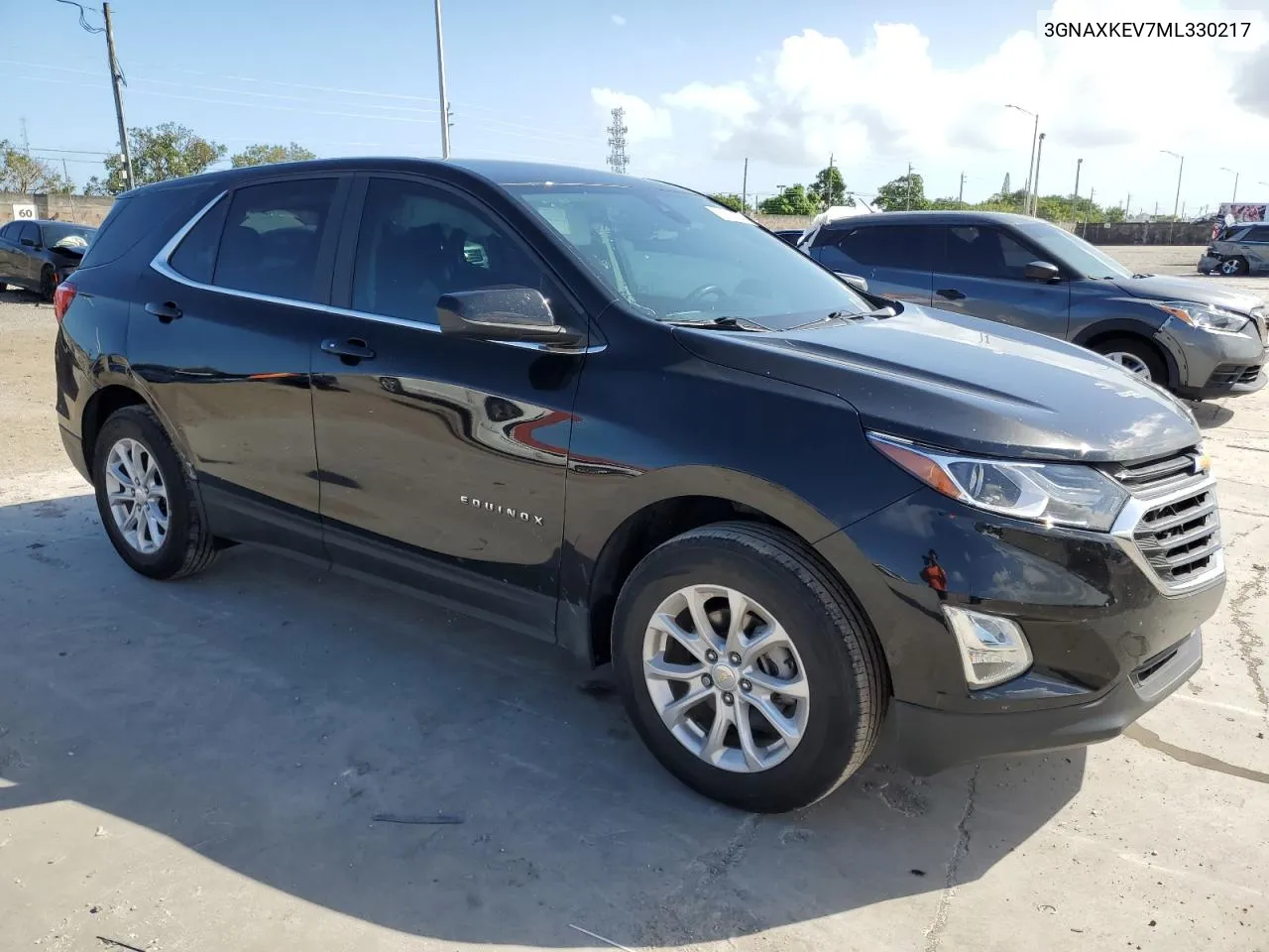 2021 Chevrolet Equinox Lt VIN: 3GNAXKEV7ML330217 Lot: 79129954