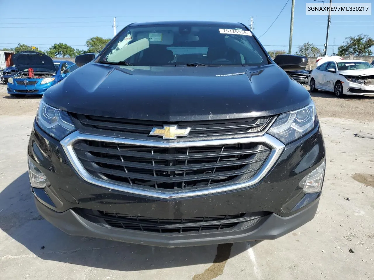 2021 Chevrolet Equinox Lt VIN: 3GNAXKEV7ML330217 Lot: 79129954