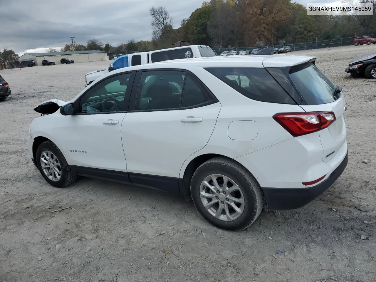 2021 Chevrolet Equinox Ls VIN: 3GNAXHEV9MS145059 Lot: 79134474