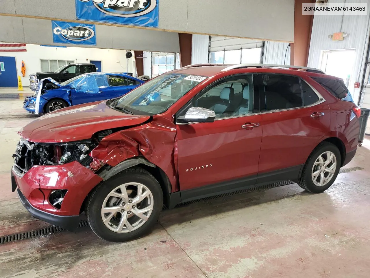 2021 Chevrolet Equinox Premier VIN: 2GNAXNEVXM6143463 Lot: 79225104